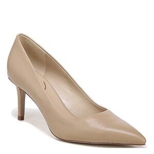 Sam Edelman Vienna Leather Pointed Toe Pump in Soft Beige